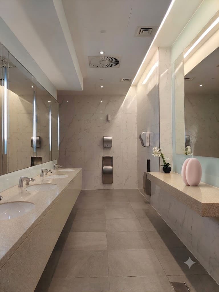 RIM Diffuser on a marble counter in a high-end space, diffusing its signature scent